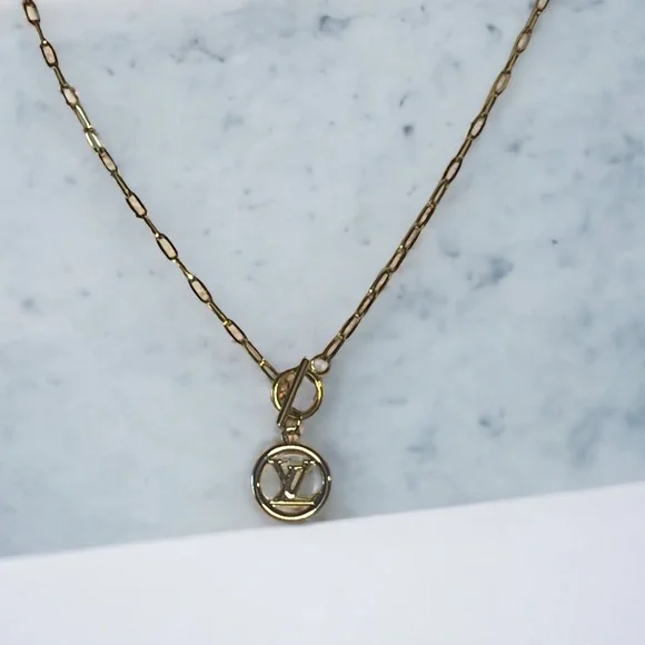 Louis Vuitton Upcycled LV charm toggle necklace - Picture 3 of 7
